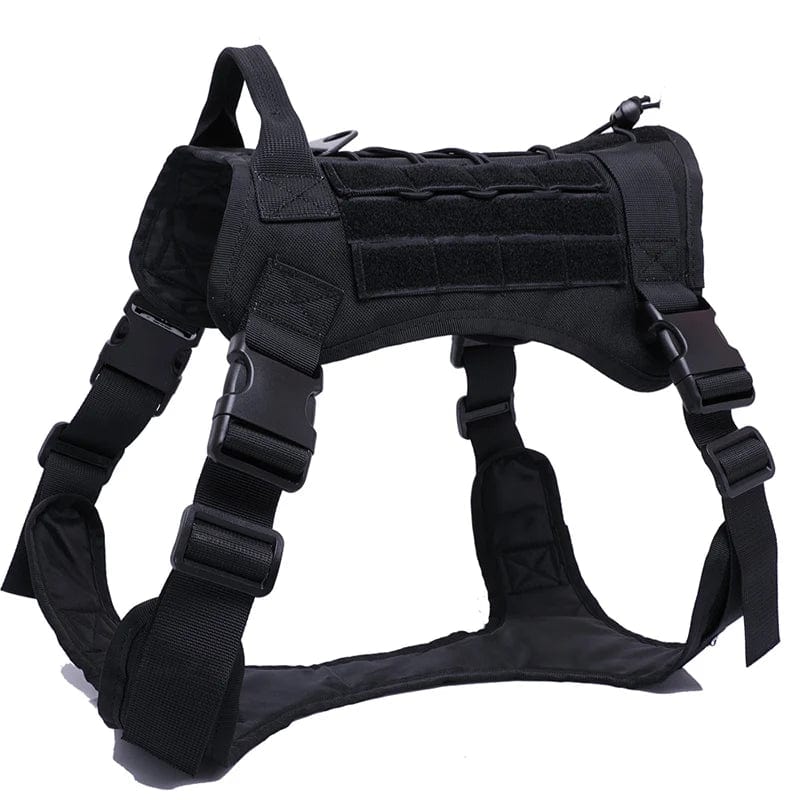 Snooze Doggy Black Harness / Large Tactical Dog Harnesses Pet Training Vest Dog Harness And Leash Set For Small Medium Big Dogs Walking Hunting Free Shipping Items