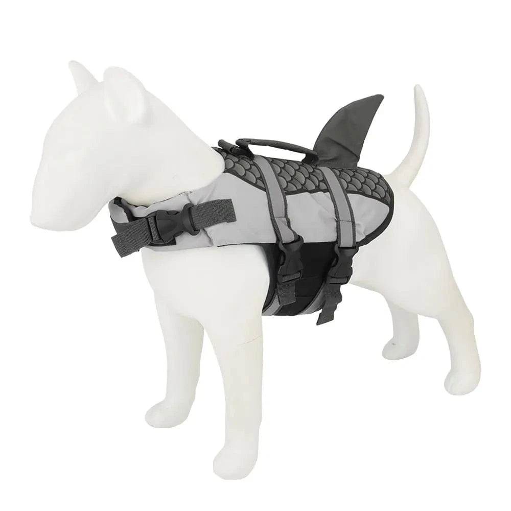 Snooze Doggy Grey / XS Shark Fin Dog Life Jacket/Vest