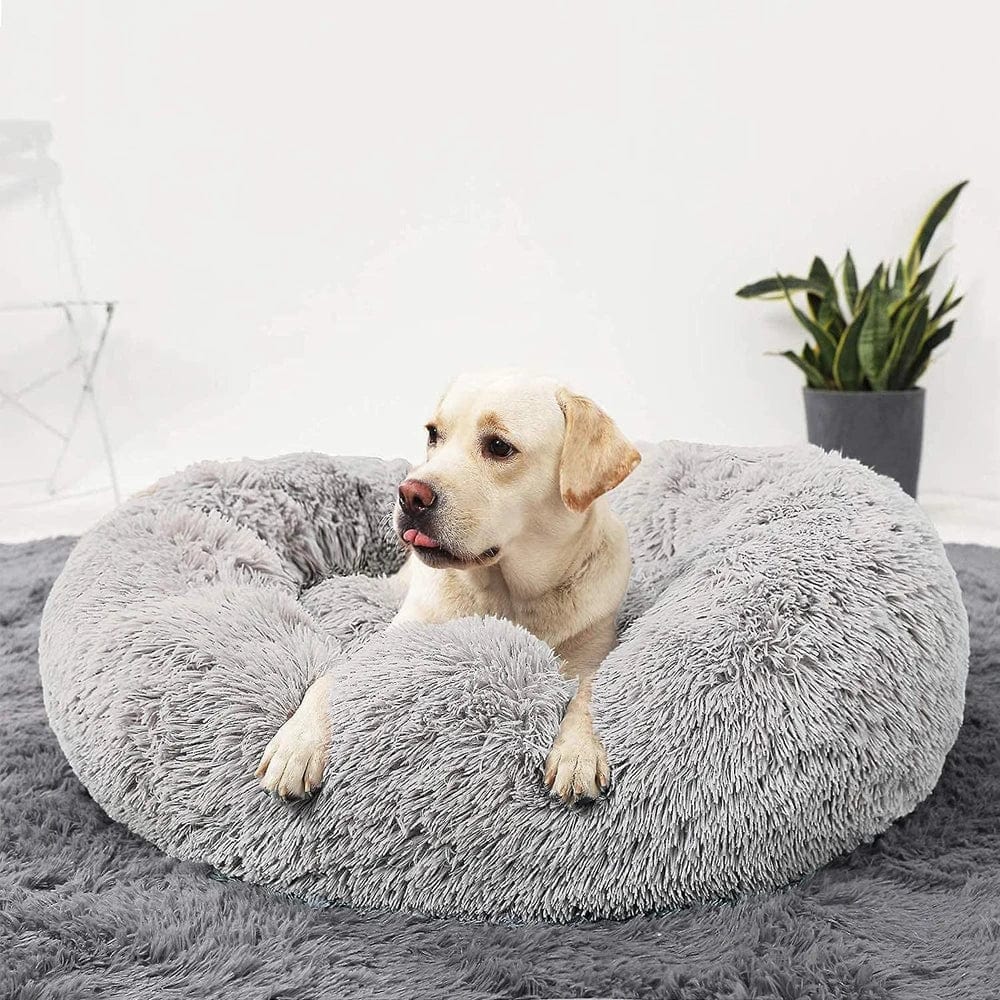Snooze Doggy Large Dog Bed Round Plush Dog Cushion Beds for Medium Big Dogs Winter Warm Pet Kennel Sofa Soft Cat Bed Removable Dog Beds Mat