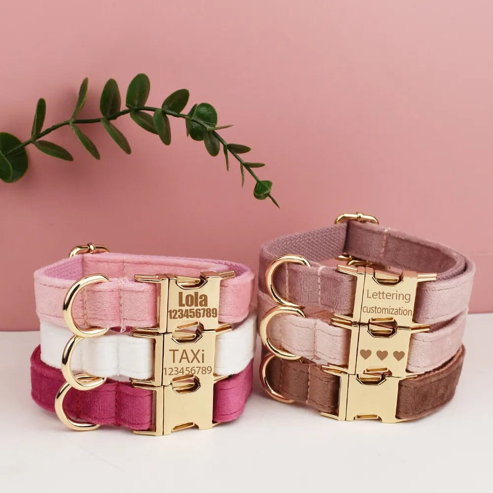 Snooze Doggy Luxury Personalized Dog Collar Harness Leash set custom,custom Logo detachable dog bow tie collar,dog collar leash diy