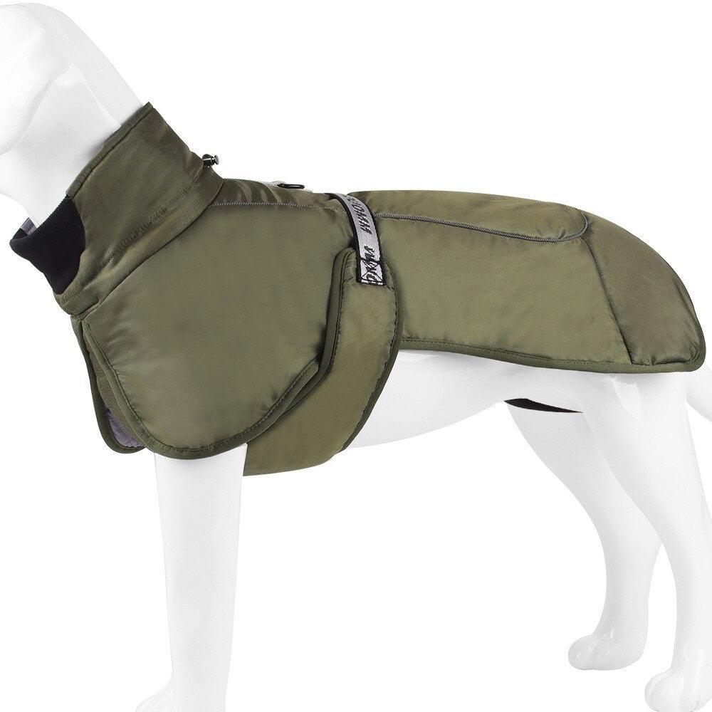 Snooze Doggy 0 Dark Green / Small Medium Water Resistant Turtle Neck Coat