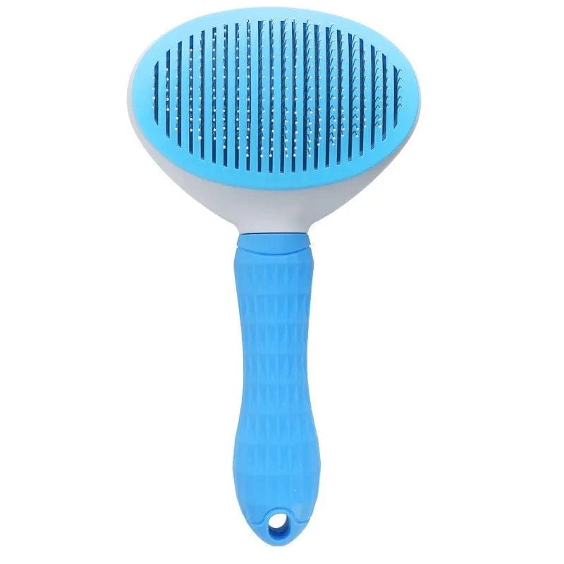 Snooze Doggy Blue Pet Dog Brush Cat Comb Self Cleaning Pet Hair Remover Brush For Dogs Cats Grooming Tools Pets Dematting Comb Dogs Accessories