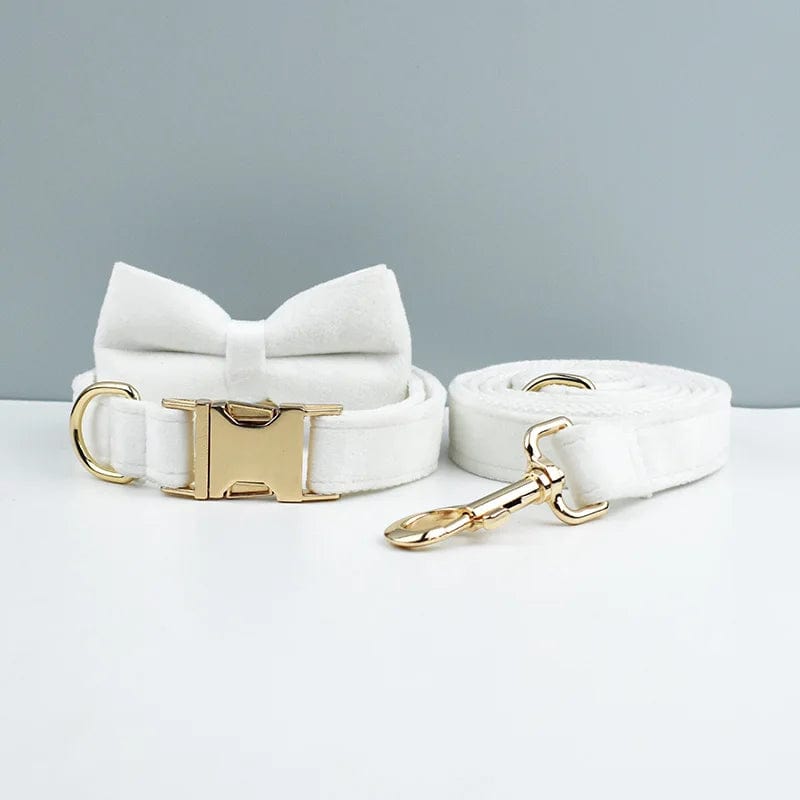 Snooze Doggy Bow Collar Leash38 / XS Luxury Personalized Dog Collar Harness Leash set custom，custom Logo detachable dog bow tie collar，dog collar leash diy