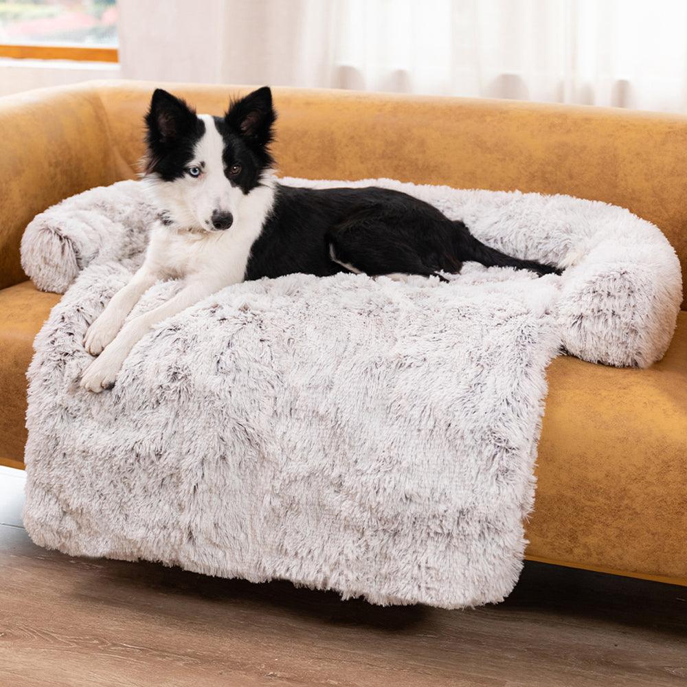 Snooze Doggy Dog Bed Faux Fur Cat Bed Washable Round Square Pillow Pet Bed Suitable for Small and Medium Dogs S-XXL