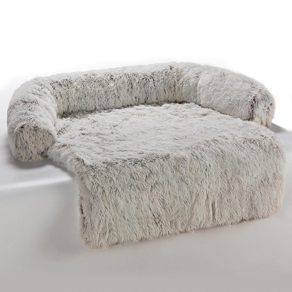 Snooze Doggy Dog Bed Faux Fur Cat Bed Washable Round Square Pillow Pet Bed Suitable for Small and Medium Dogs S-XXL