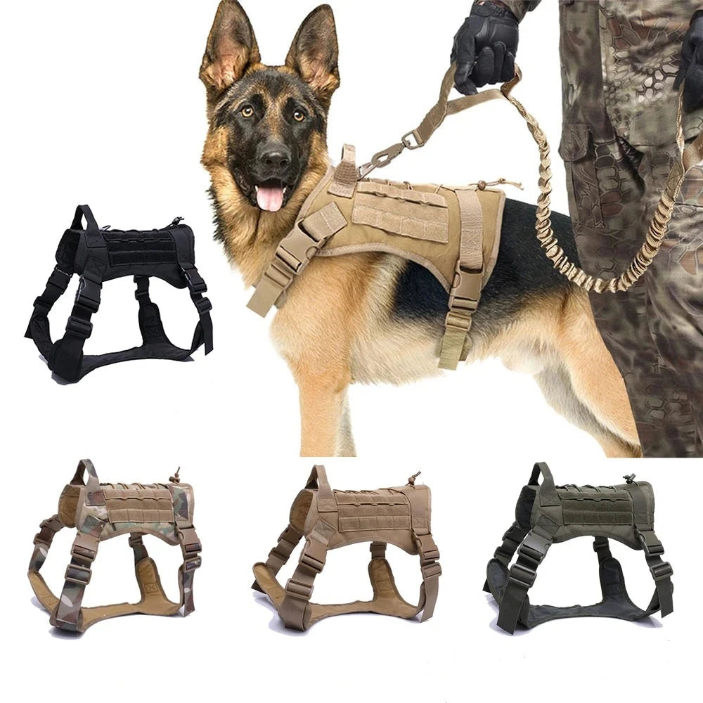 Snooze Doggy Tactical Dog Harnesses Pet Training Vest Dog Harness And Leash Set For Small Medium Big Dogs Walking Hunting Free Shipping Items