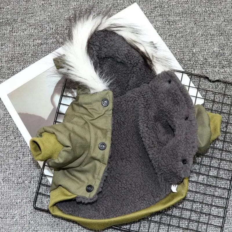 Snooze Doggy Winter Dog Clothes Puppy Pet Dog Coat Jacket For Small Medium Dog Thicken Warm Chihuahua Yorkies Hoodie Pets Clothing